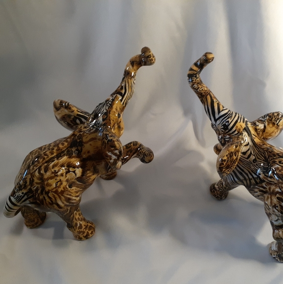 Vintage 2 piece set elephant figures - Picture 3 of 7